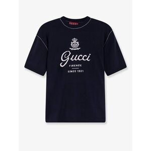 Gucci Men Silk And Linen Sweater With Gucci Firenze Since 1921 Inlay